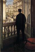 Gustave Caillebotte Young man near ther door oil on canvas